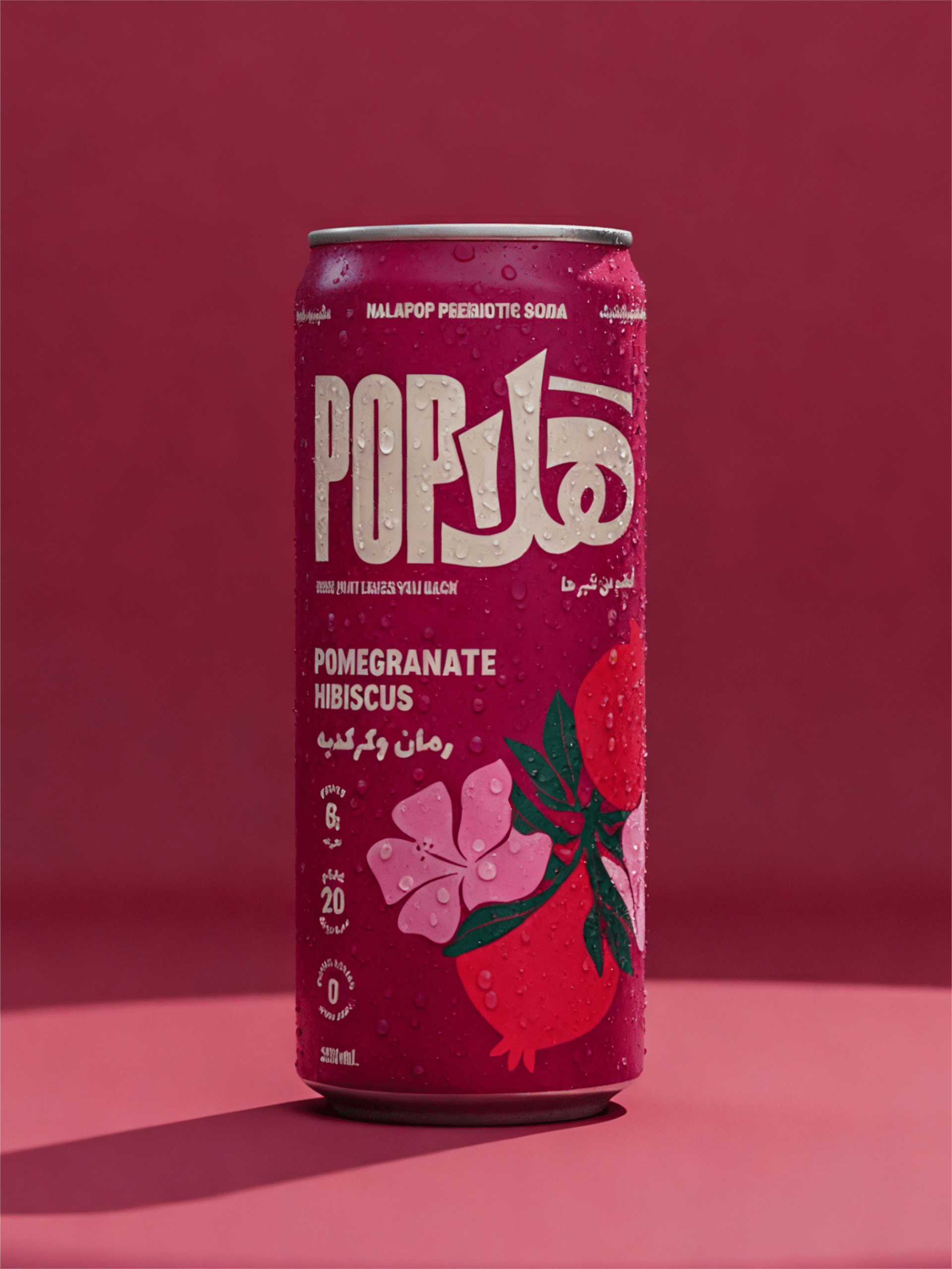 Pomegranate Hibiscus Prebiotic Soda