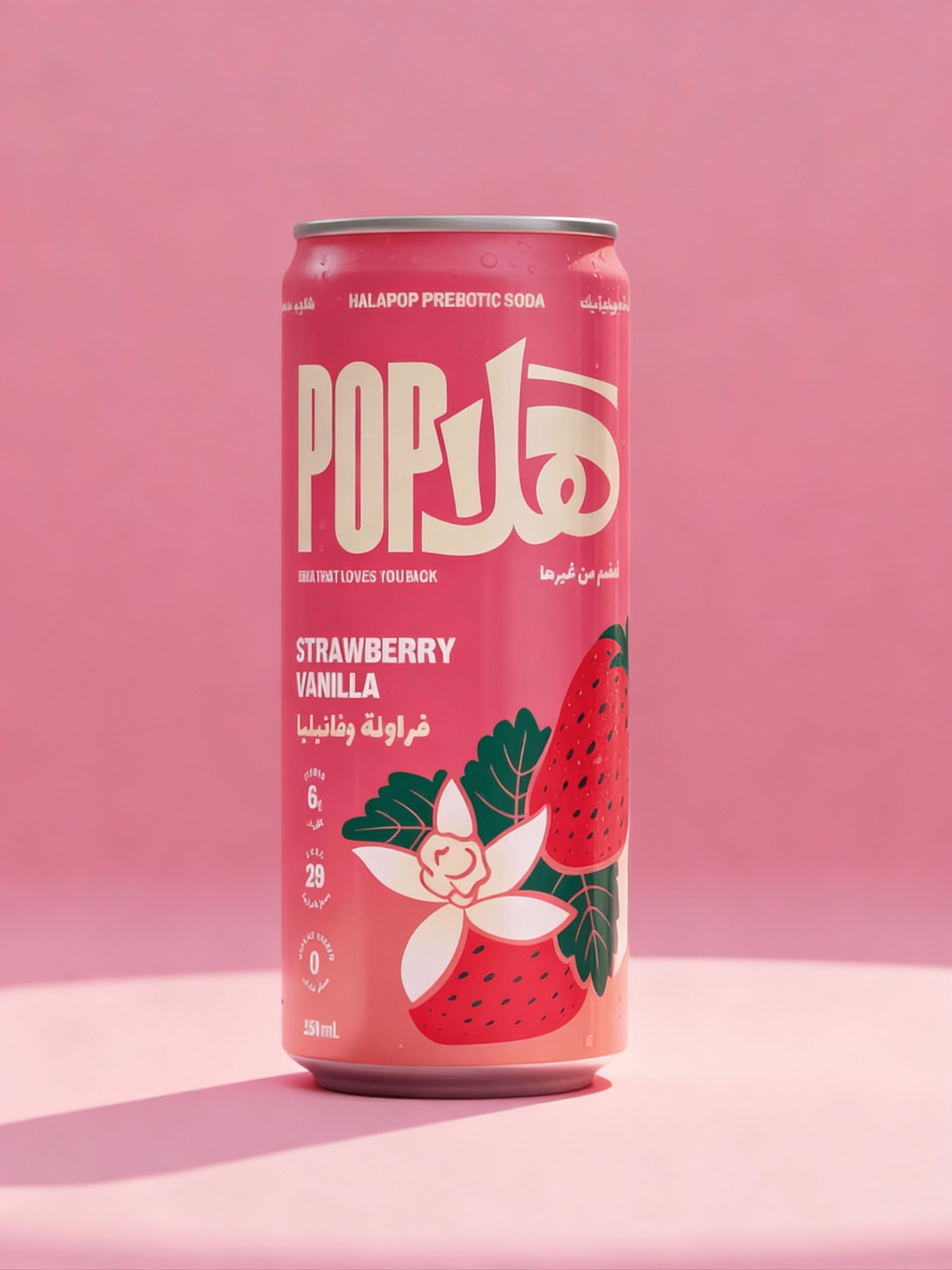Strawberry Vanilla - Prebiotic Soda